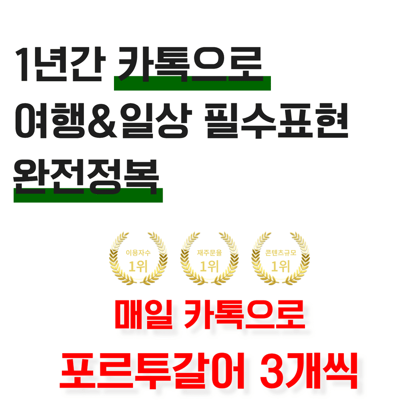 포르투갈어 서비스 소개 1