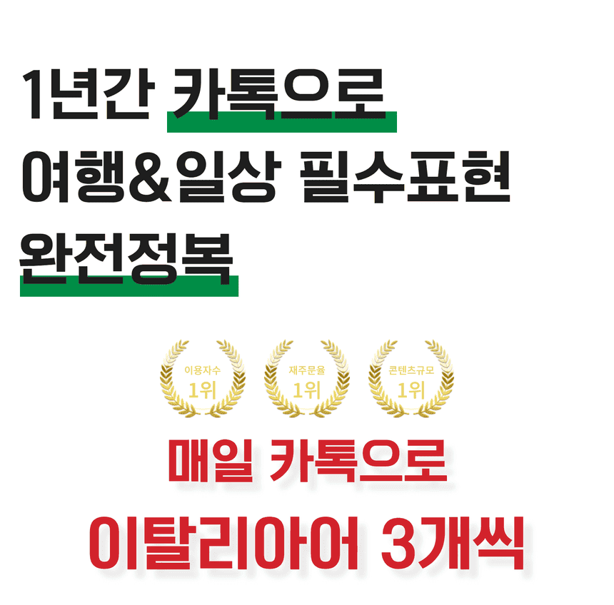 이탈리아어 서비스 소개 1