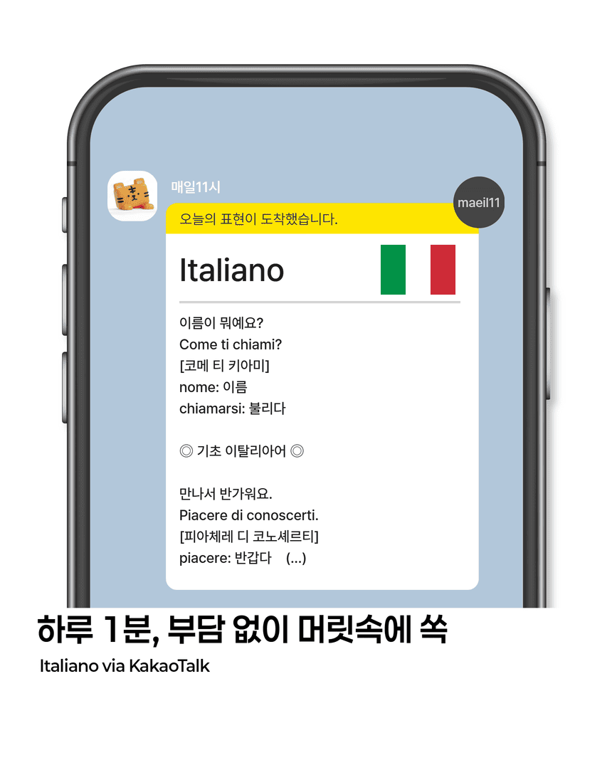 이탈리아어 서비스 소개 2